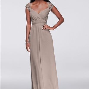 David’s bridal Biscotti bridesmaid Dress